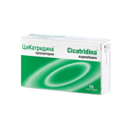 Cicatridina, 10 supozitoare, Farma-Derma