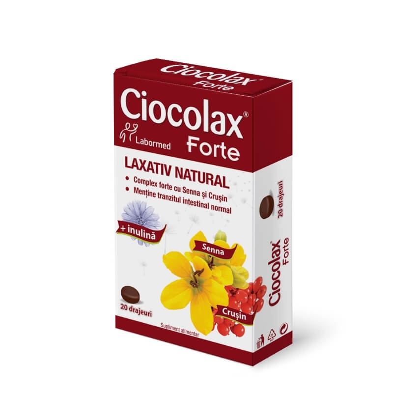 Ciocolax Forte, 20 drajeuri, Labormed