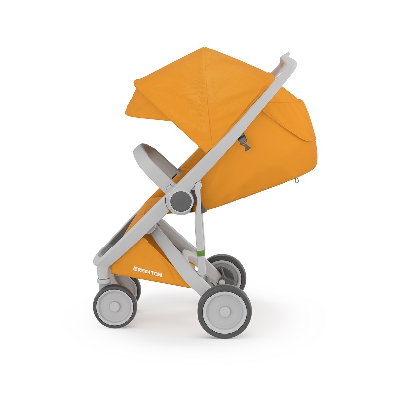Carucior, Greentom, Classic Upp, 100% Ecologic, Grey Sunflower