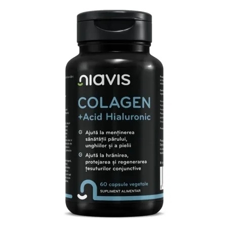 Colagen si acid hialuronic, 60 capsule, Niavis