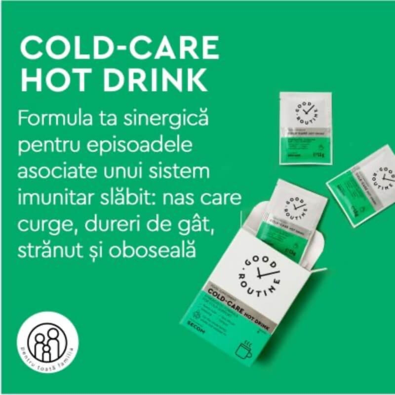 Cold-Care Hot Drink Good Routine, 8 plicuri, Secom