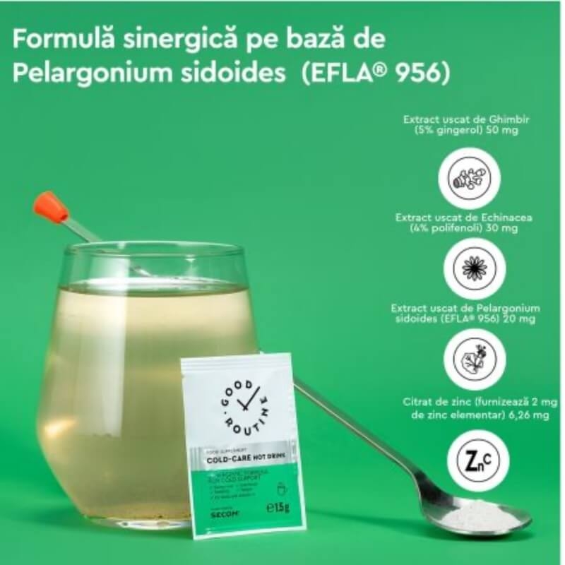 Cold-Care Hot Drink Good Routine, 8 plicuri, Secom