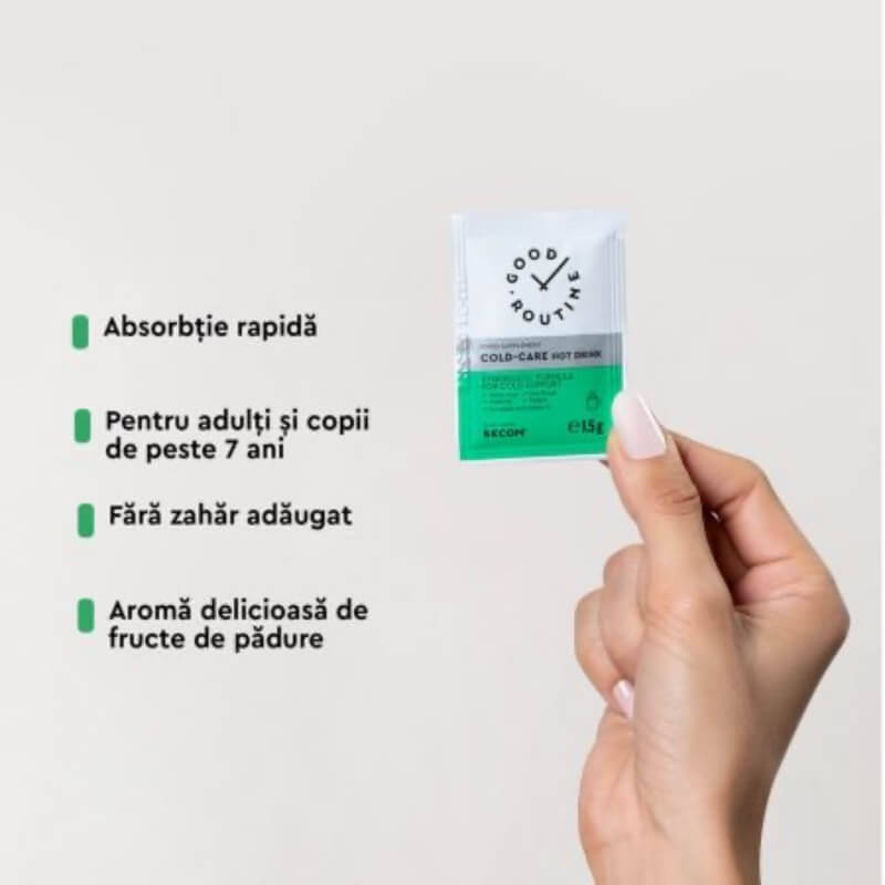 Cold-Care Hot Drink Good Routine, 8 plicuri, Secom