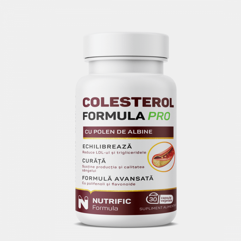Colesterol Formula Pro, 30 capsule vegetale, Nutrific
