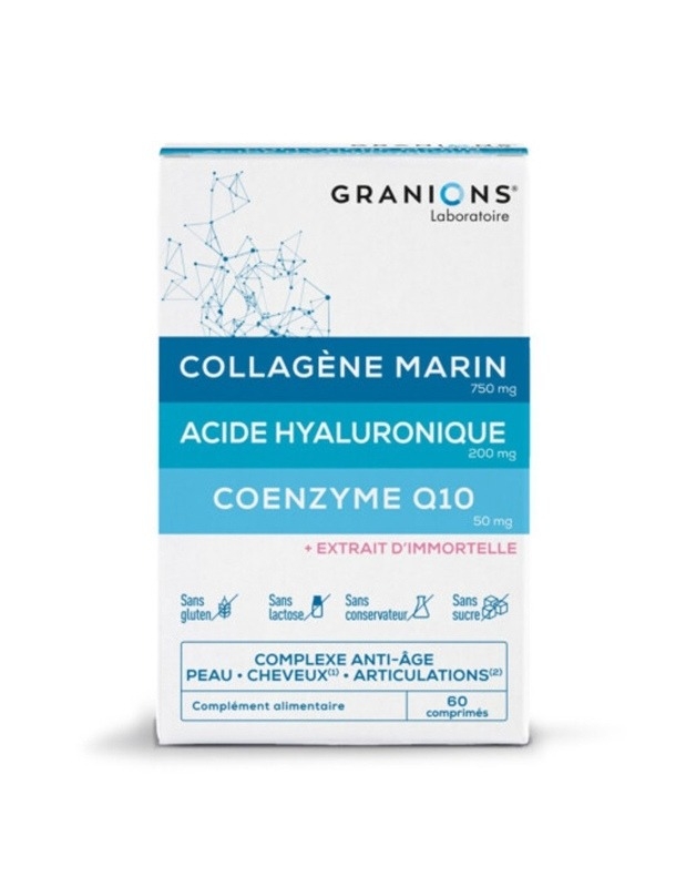 Collagen Marine,  Acid Hyaluronic, Coenzima Q10, 60 comprimate, Granions