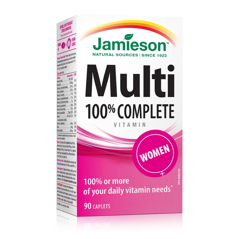 Complex de vitamine pentru femei Multi 100% Complete, 90 capsule, Jamieson
