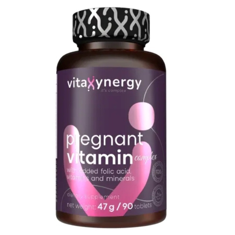 Complex de vitamine Pregnant, 90 tablete, Vitaxynergy