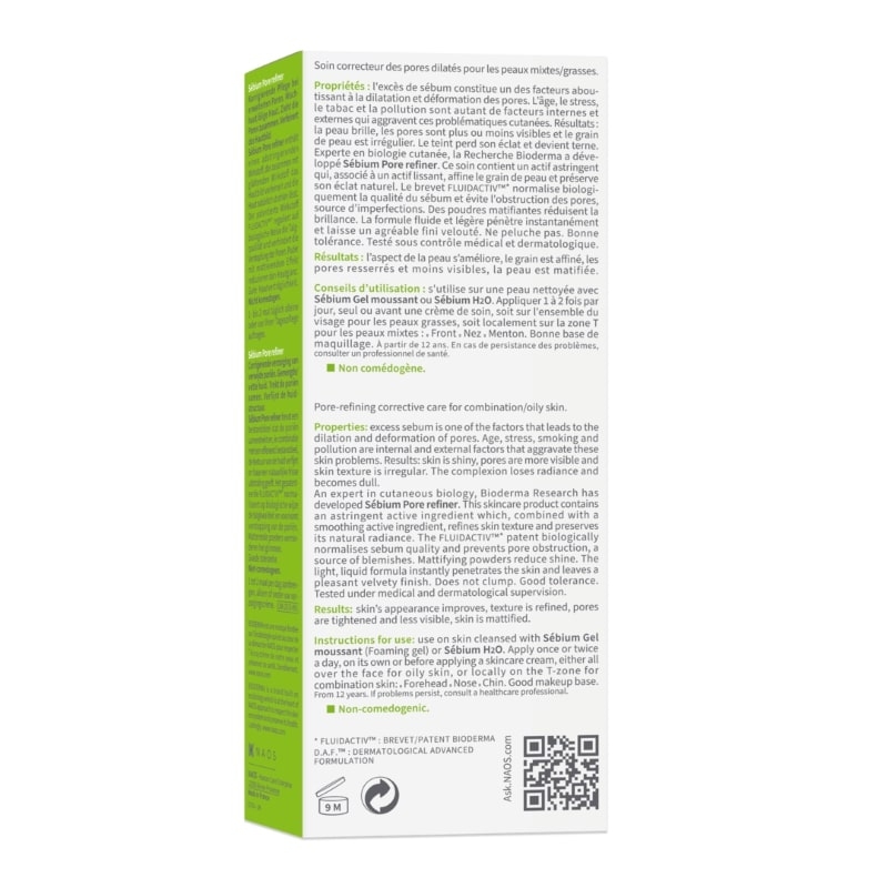 Concentrat corector pentru pori dilatati Sebium Pore Refiner, 30 ml, Bioderma