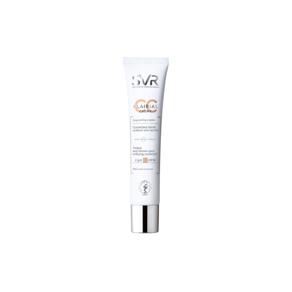 Corector unifiant anti-pete pigmentare SPF 50 Clairial CC, Nuanta Light, 40 ml, Svr