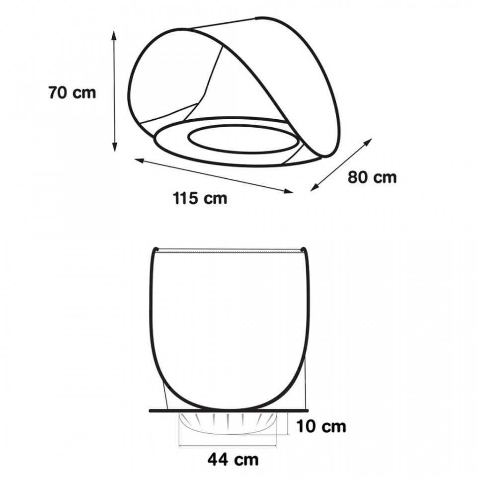 Cort UV50 cu minipiscina LUDI