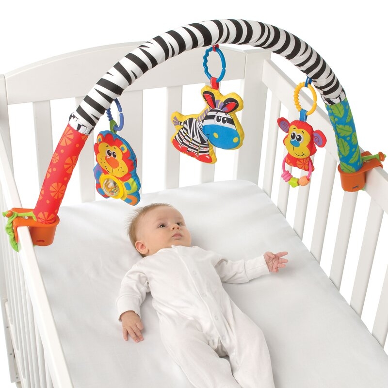 Covoras educational, Playgro, Pentru copii, Interactiv, Multifunctional, Pentru activitati fizice, Cu elemente detasabile, 0 luni+, 5 in 1 Safari Super Gym