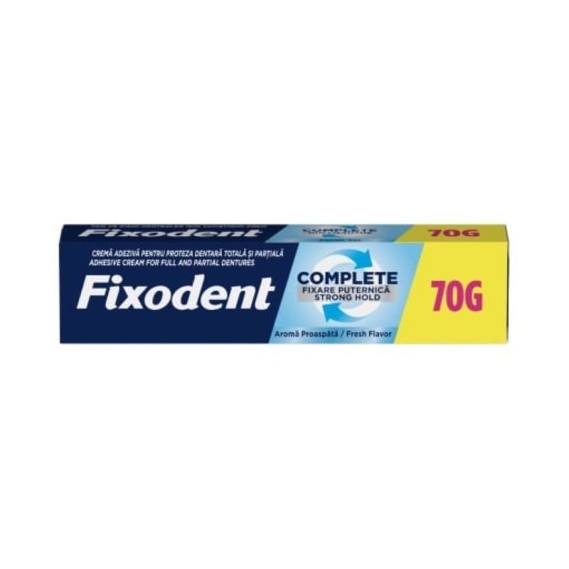 Crema adeziva pentru proteza dentara Complete Fresh, 70 g, Fixodent