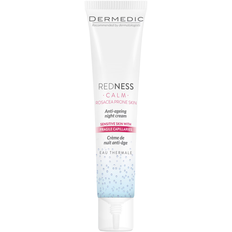 Crema antirid de noapte piele cuperozica Redness Calm, 40 ml, Dermedic