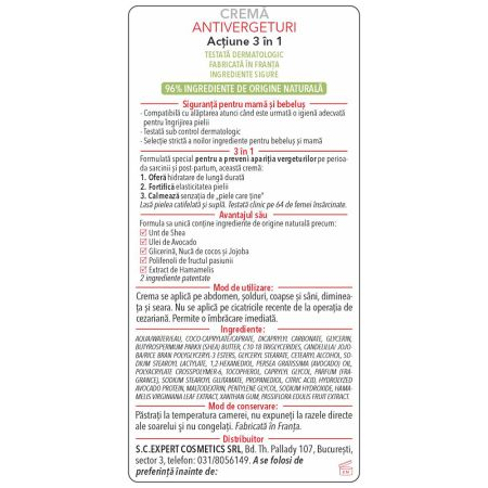 Crema antivergeturi cu actiune 3 in 1 Maternite, 150 ml, Mustela