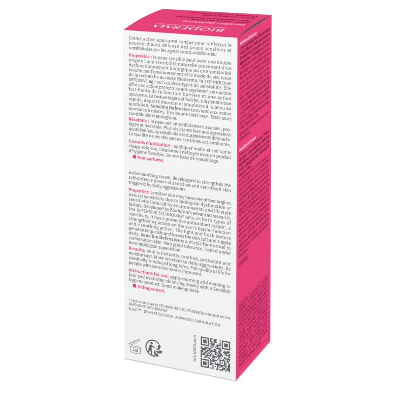 Crema calmanta Sensibio Defensive, 40 ml, Bioderma