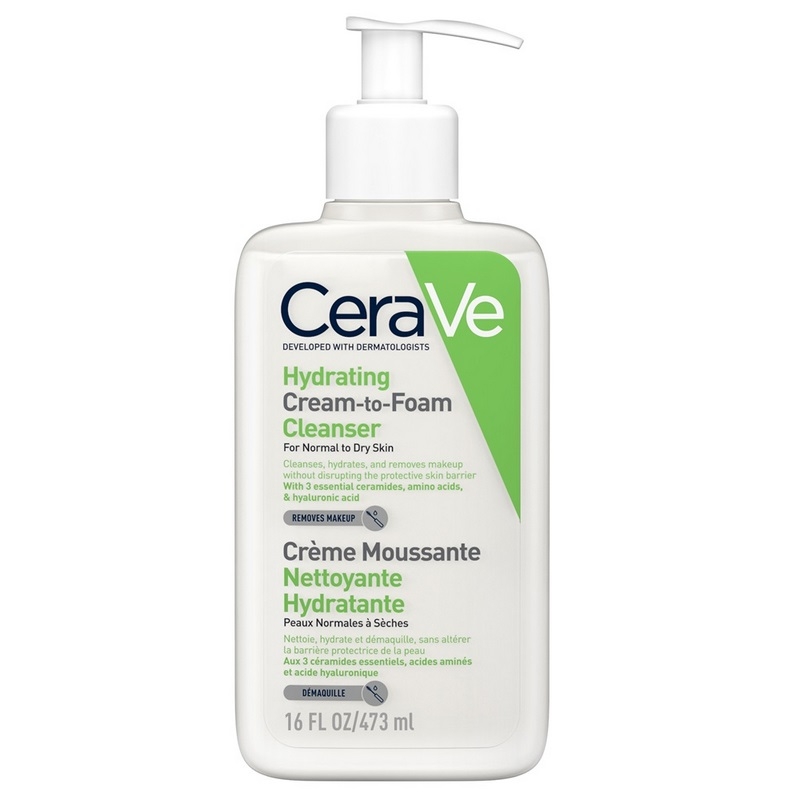 Crema de curatare spumanta si hidratanta ten normal-uscat, 473 ml, CeraVe