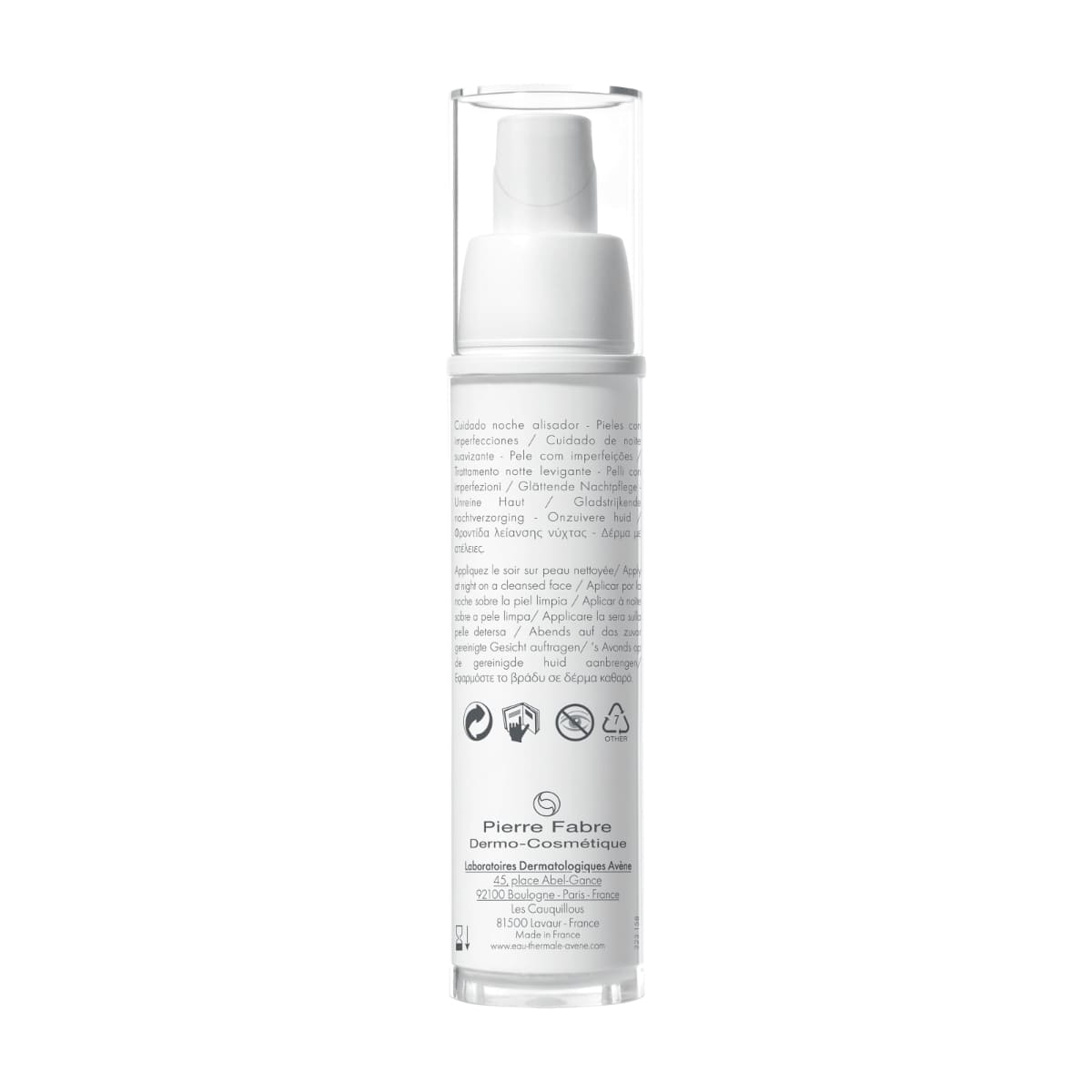 Crema de noapte cu efect de netezire Cleanance Women, 30 ml, Avene