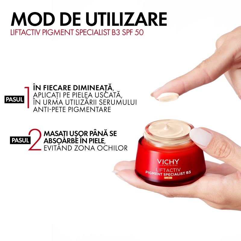Liftactiv B3 crema anti-pete pigmentare SPF 50+, 50ml, Vichy