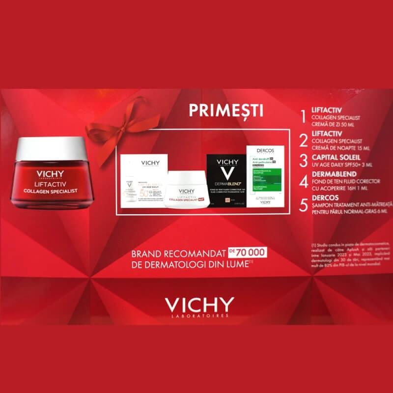 Pachet crema de zi Liftactiv Collagen Specialist, 50 ml, Vichy