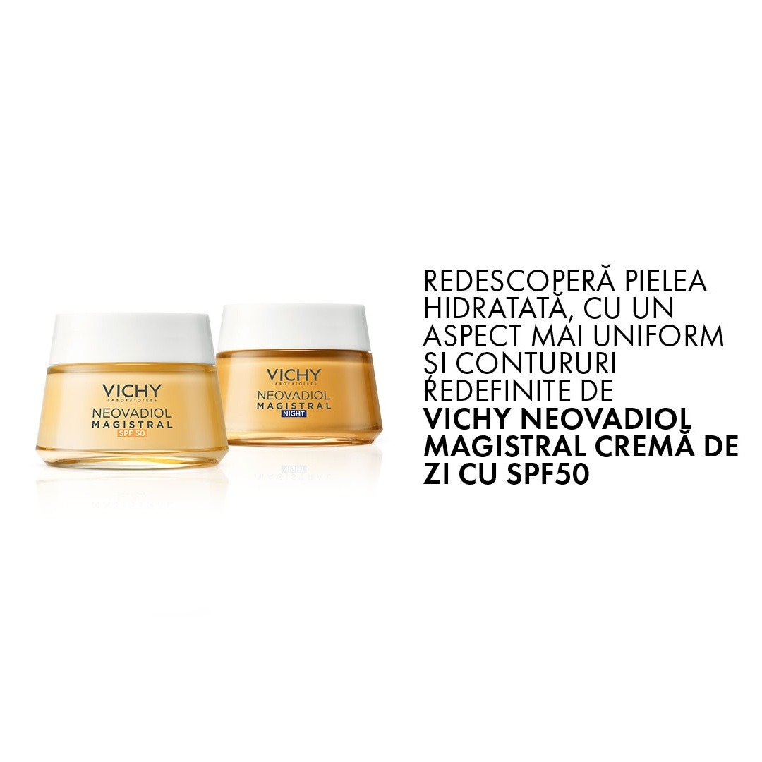 Crema de zi anti-pete pigmentare SPF 50 Neovadiol Post-Menopause, 50ml, Vichy Crema de zi anti-pete pigmentare SPF 50 Neovadiol Post-Menopause, 50ml, Vichy