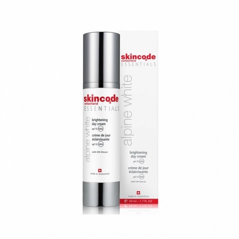 Crema depigmentanta de zi SPF 15 Essentials Alpine White, 50 ml, Skincode