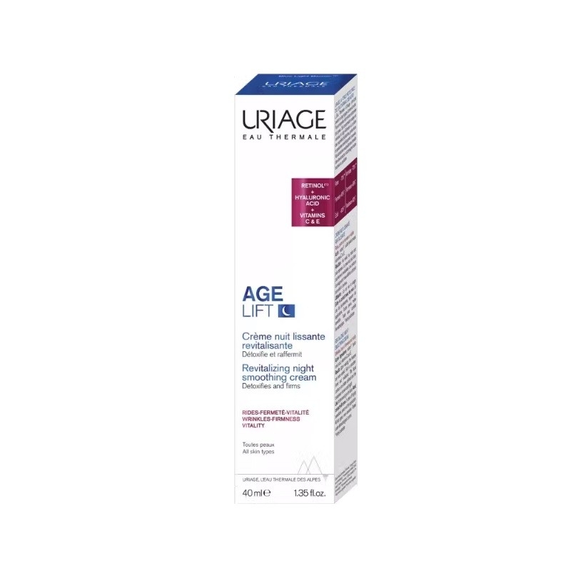 Crema detox revitalizanta de noapte Age Lift, 40 ml, Uriage