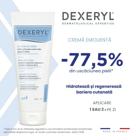 Crema emolienta pentru piele uscata si atopica, 250 g, Dexeryl