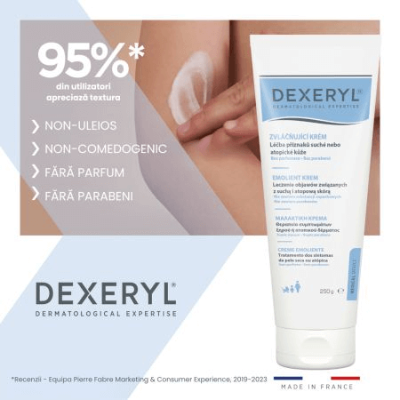 Crema emolienta pentru piele uscata si atopica, 250 g, Dexeryl