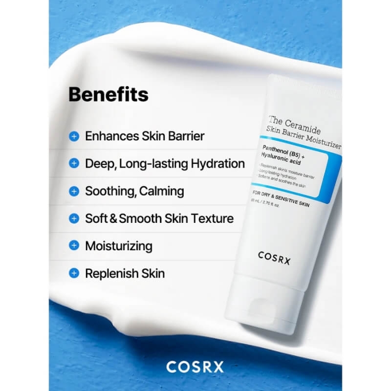 Crema Hidratanta Cu Ceramide Pentru Protectia Barierei Pielii, 80 ml, Cosrx