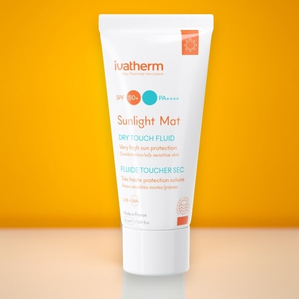 Crema hidratanta cu protectie solara Sunlight Mat, SPF 50+, 50 ml, Ivatherm