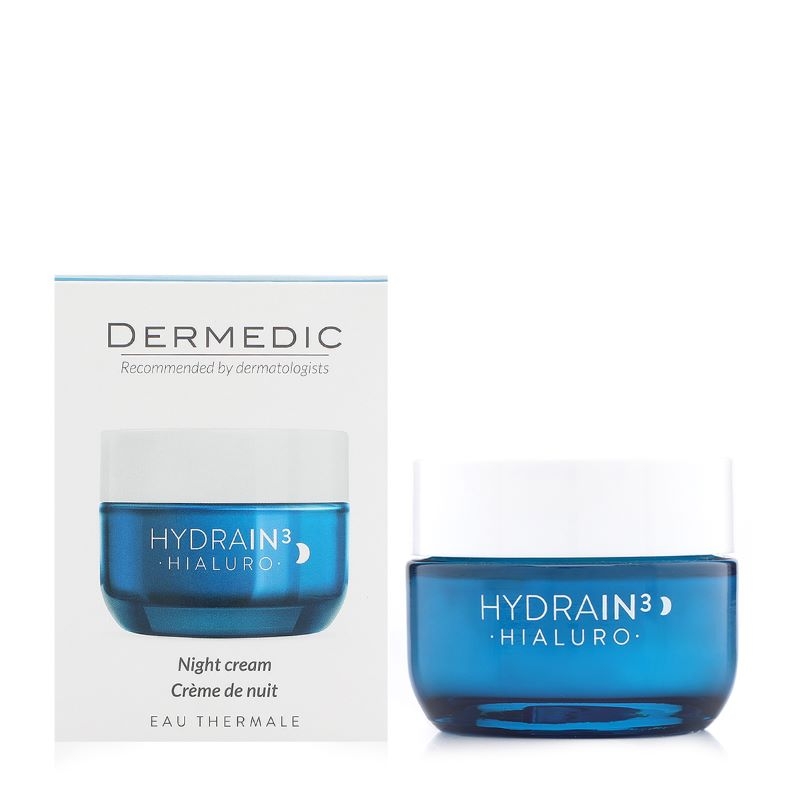 Crema hidratanta de noapte Hydrain3 Hialuro, 50 ml, Dermedic