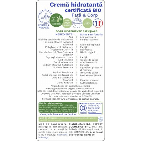 Crema hidratanta pentru fata si corp Bio, 150 ml, Mustela