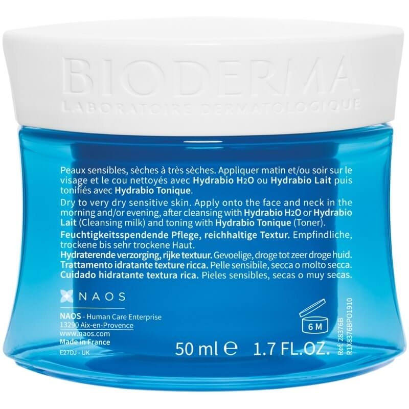 Crema hidratanta pentru piele sensibila si uscata Hydrabio, 50 ml, Bioderma