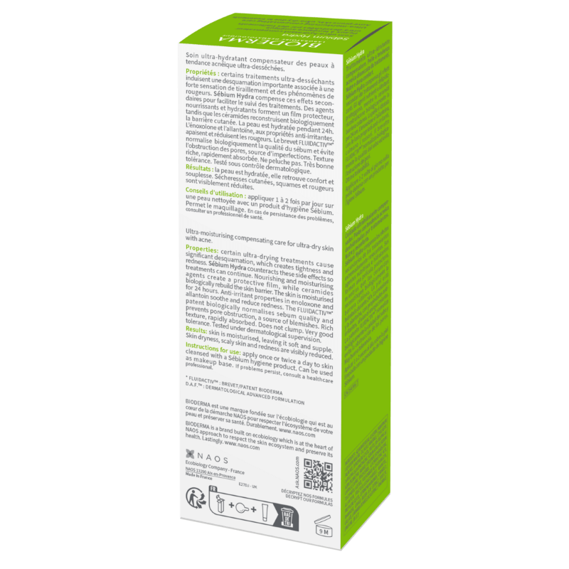 Crema hidratanta Sebium Hydra, 40 ml, Bioderma