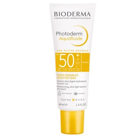 Crema lejera cu SPF50+ Invisible Aquafluide Photoderm, 40 ml, Bioderma