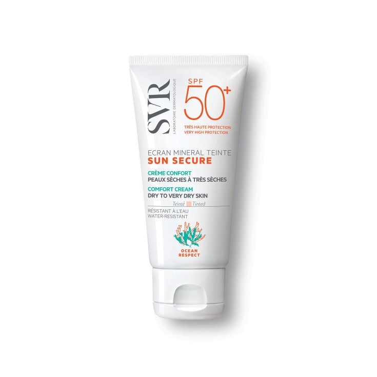 Crema nuantatoare protectie solara SPF 50+ Sun Secure Ecran Mineral, 60 gr, SVR