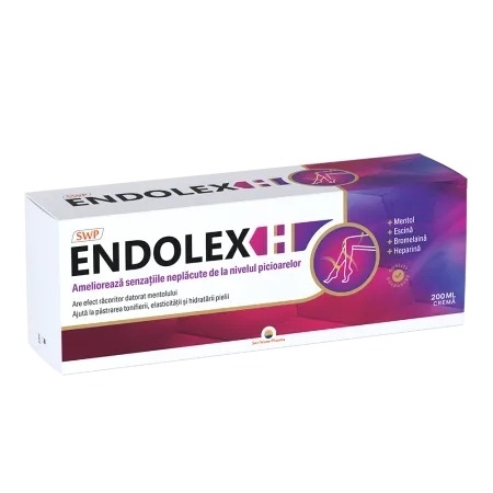Crema pentru picioare obosite Endolex H, 200 ml, Sun Wave Pharma