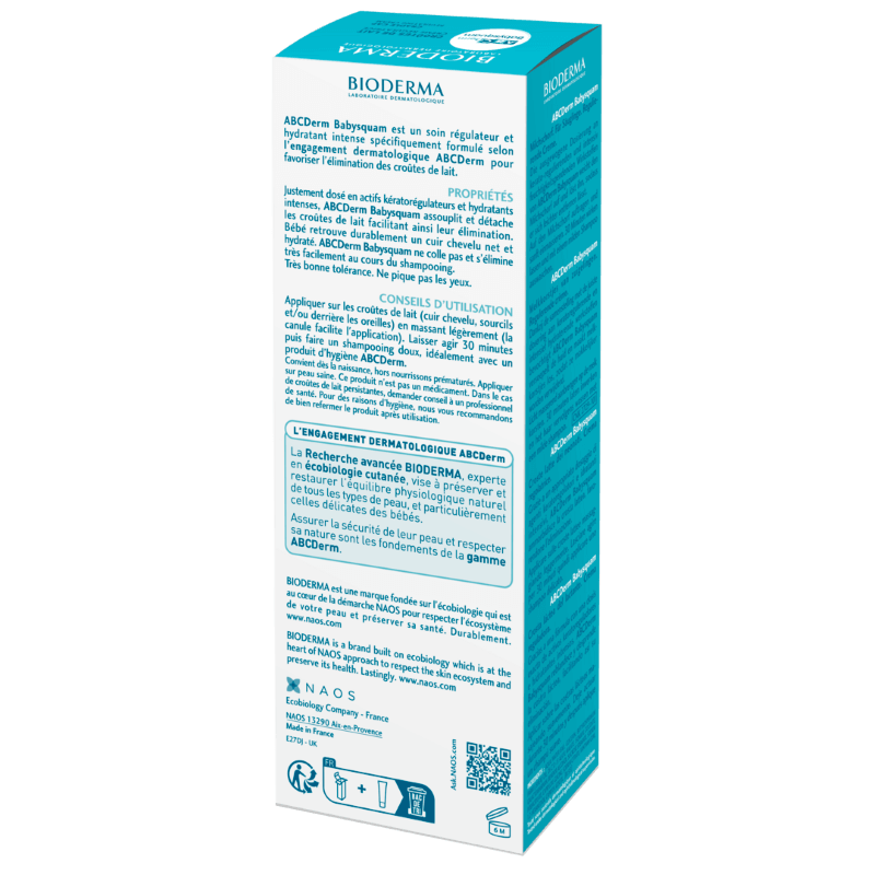 Crema pentru scuame Babysquam ABCDerm, 40 ml, Bioderma
