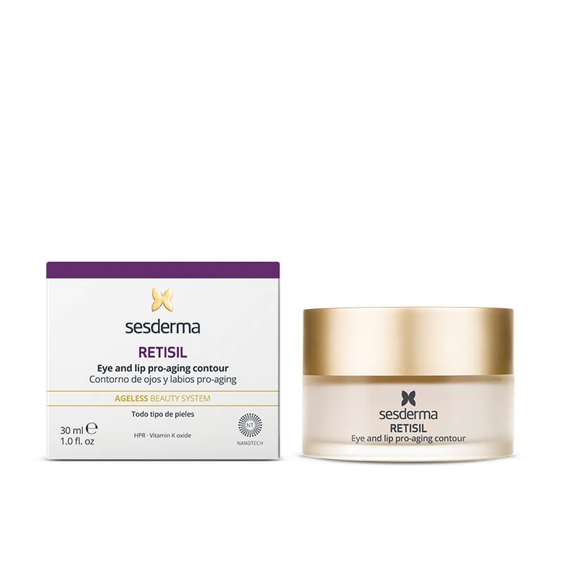 Crema pro-aging pentru conturul ochilor si buzelor Retisil, 30 ml, Sesderma