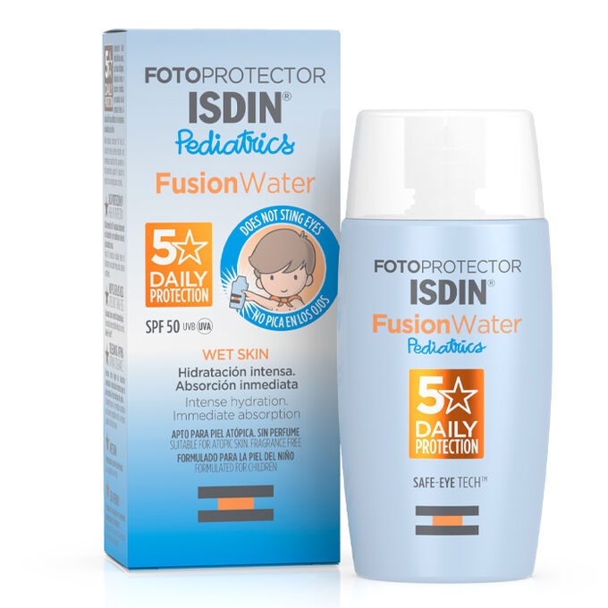 Crema protectie solara SPF 50 pentru copii Fusion Water, 50 ml, Isdin