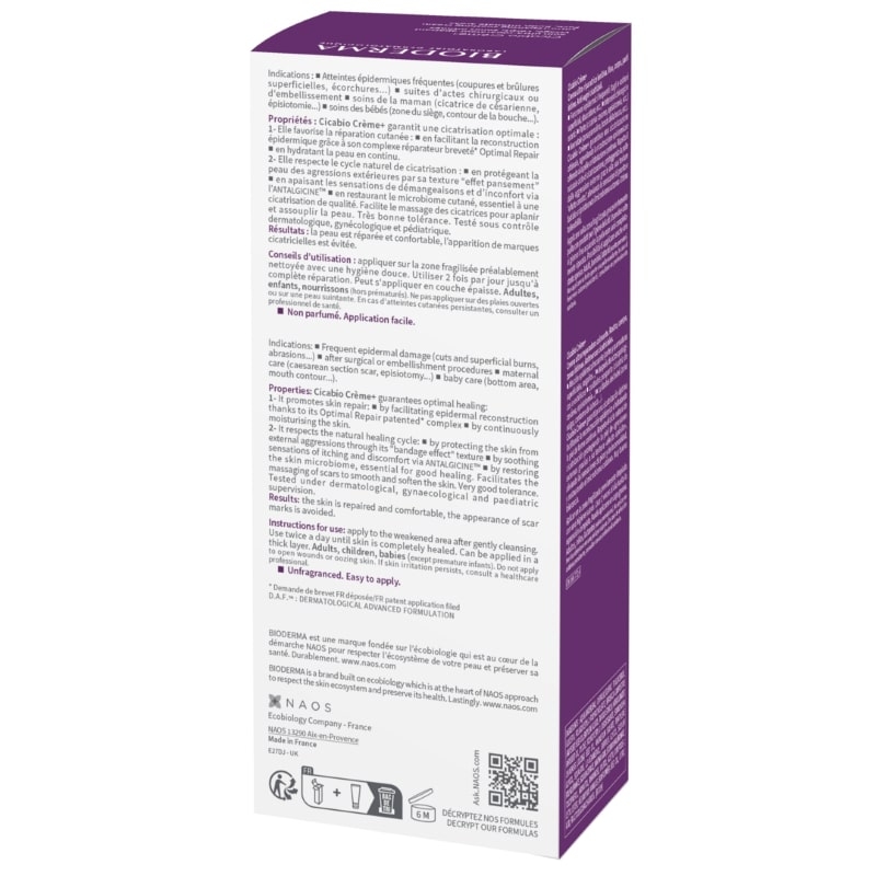 Crema reparatoare Cicabio +, 100 ml, Bioderma