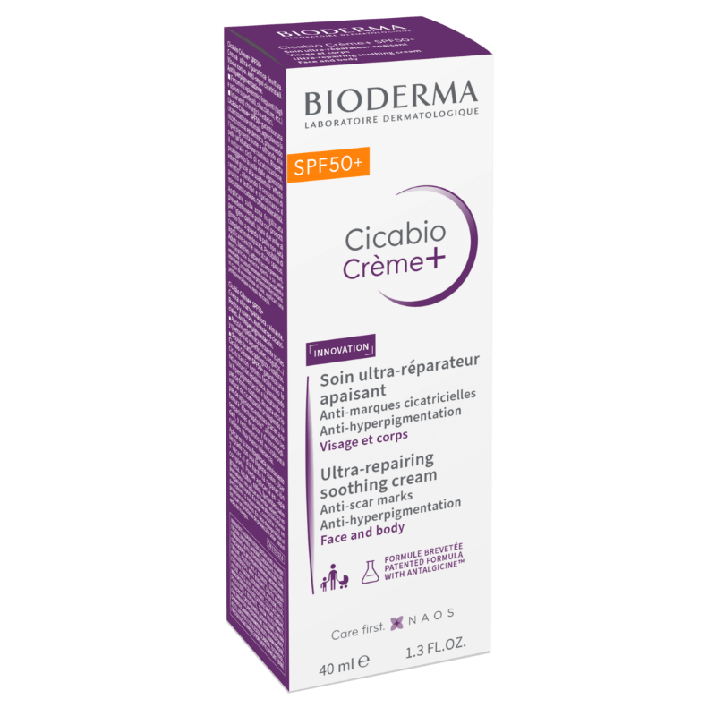 Crema reparatoare Cicabio Creme+ SPF 50+, 40 ml, Bioderma