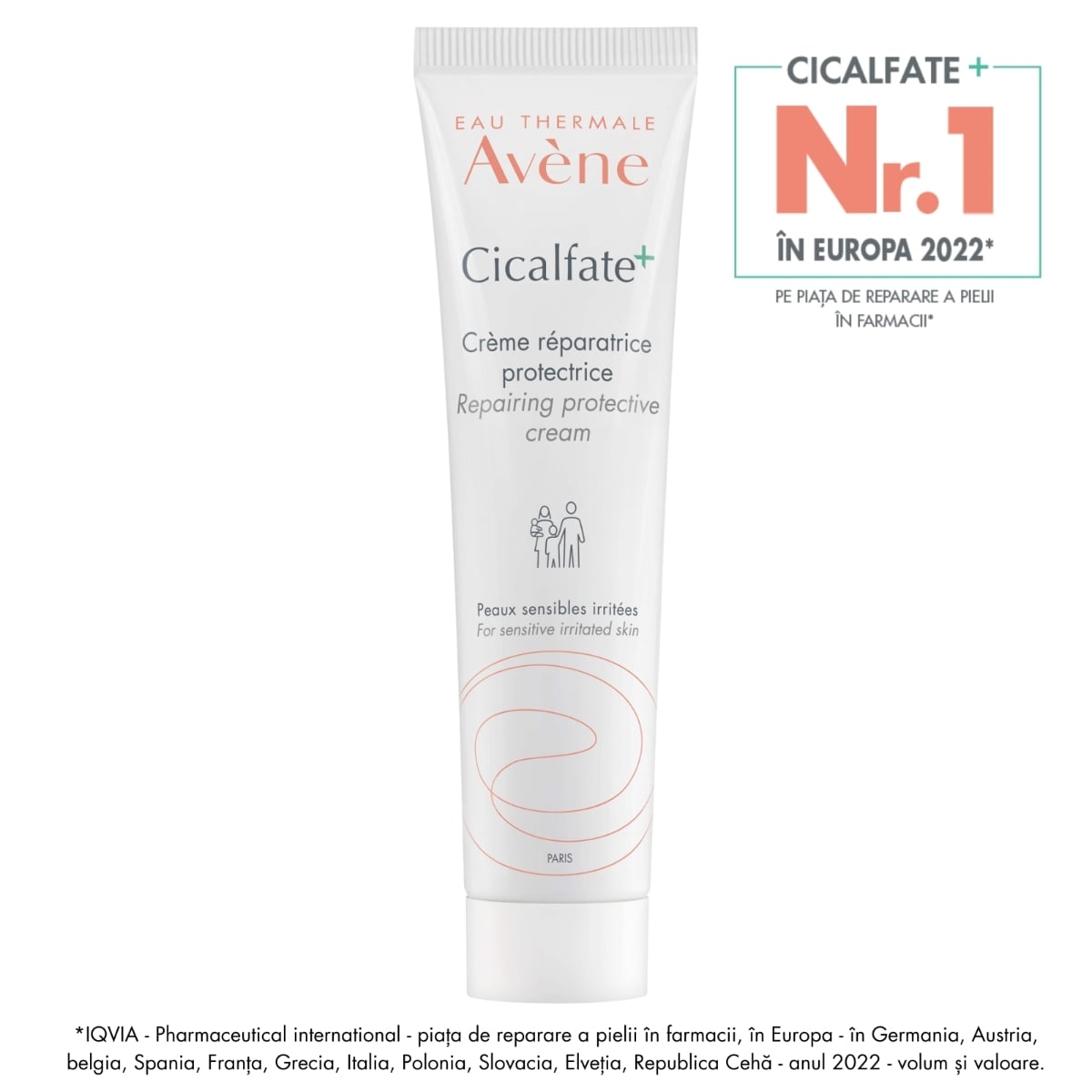 Crema reparatoare si protectoare Cicalfate, 100 ml, Avene