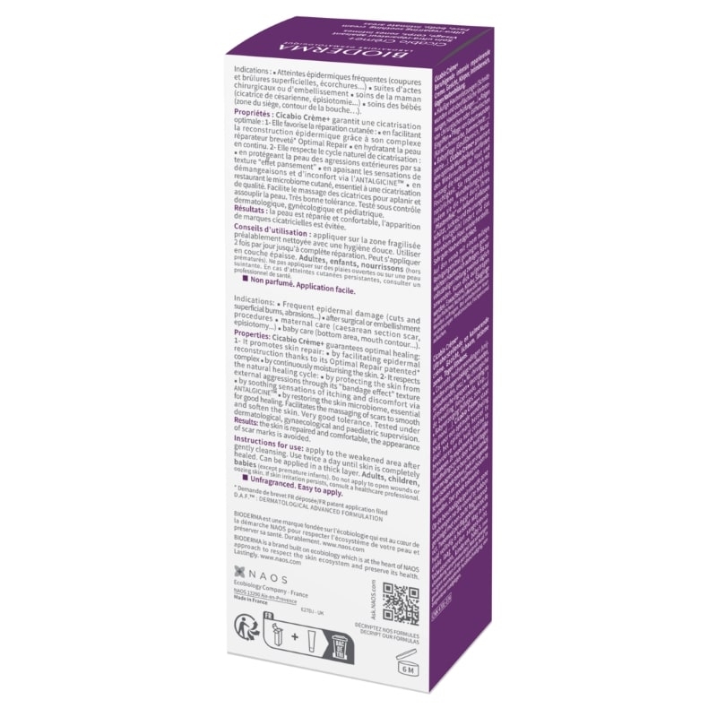 Crema reparatoare Cicabio +, 40 ml, Bioderma