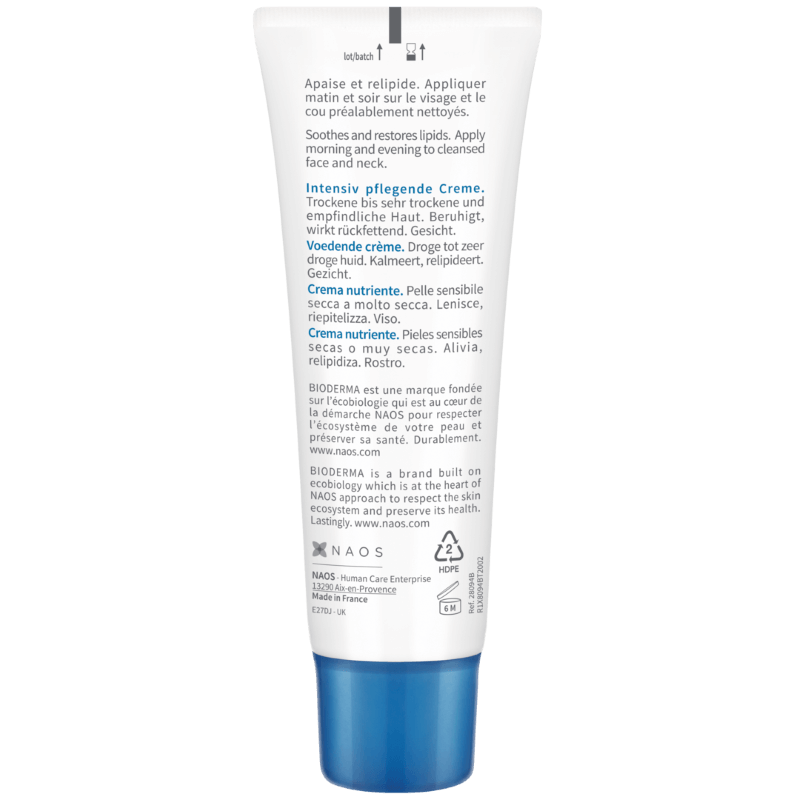 Crema ten uscat si foarte uscat Atoderm Nutritive, 40 ml, Bioderma
