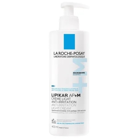 Crema triplu reparatoare cu textura lejera Lipikar Light AP+M, 400 ml, La Roche-Posay Crema triplu reparatoare cu textura lejera Lipikar Light AP+M, 400 ml, La Roche-Posay