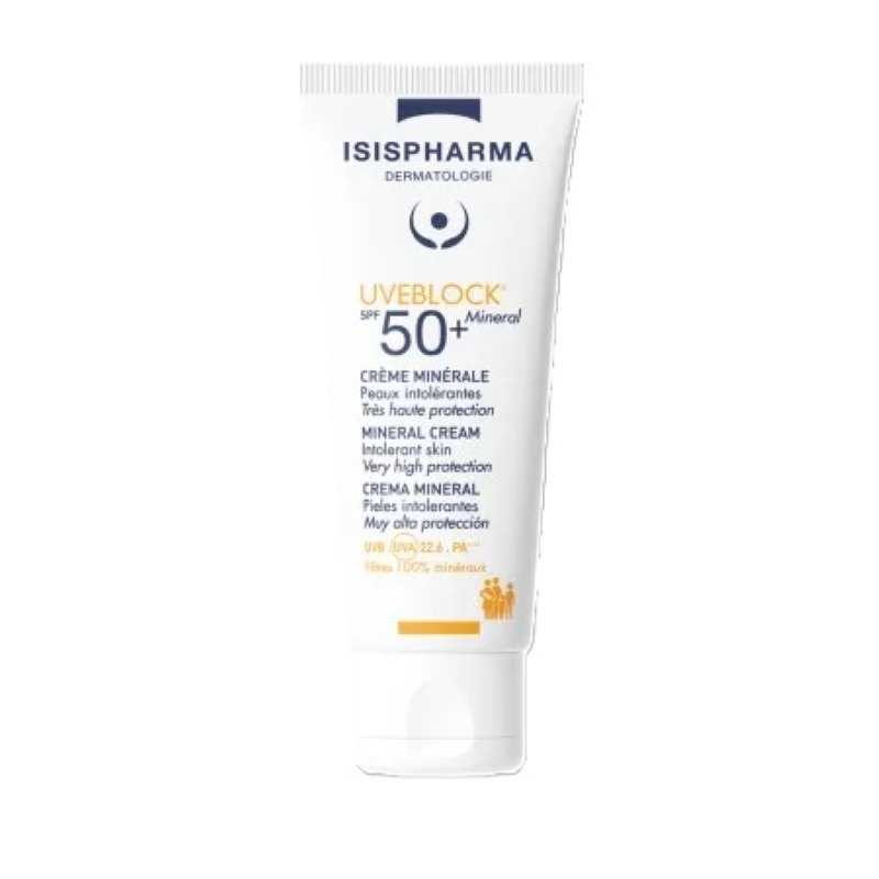 Crema cu protectie solara UVEBLOCK SPF 50+ Mineral, 40 ml, Isispharma