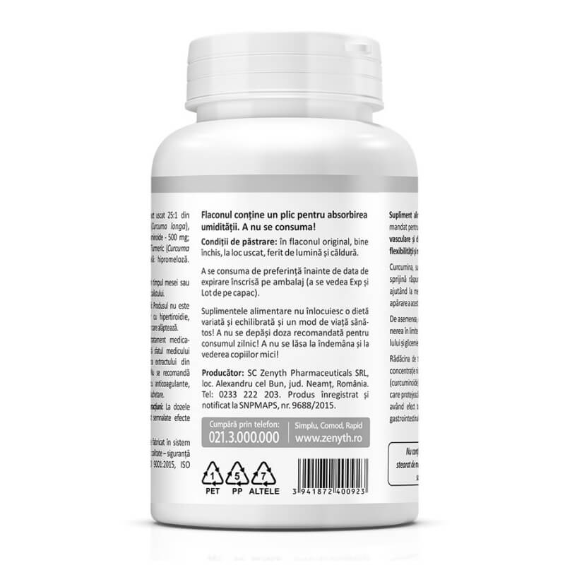 Curcumin, 60 capsule, Zenyth