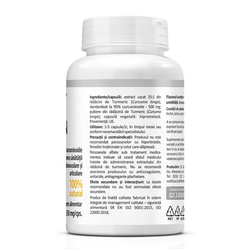 Curcumin, 60 capsule, Zenyth