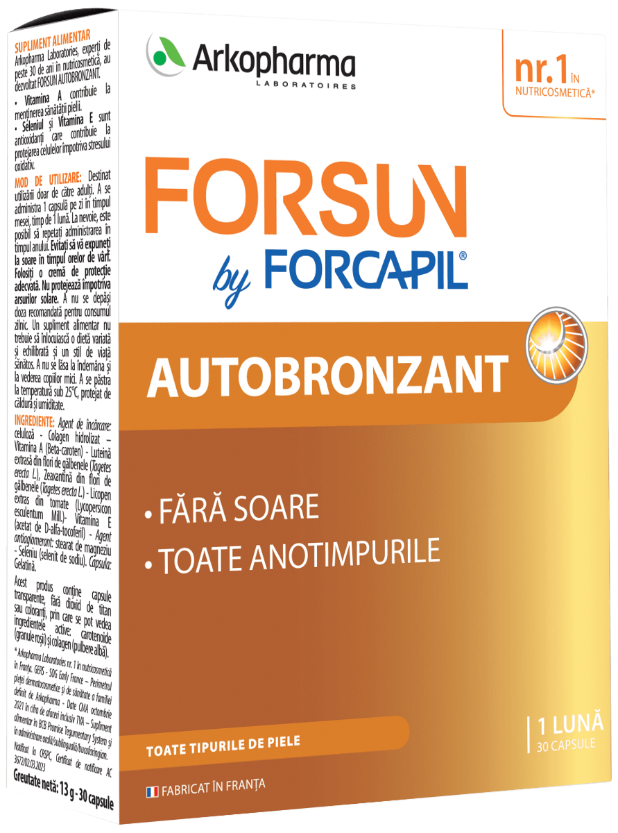 Forcapil - Forsun Autobronzant 30caps